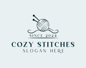 Yarn Knitting Crafting logo design