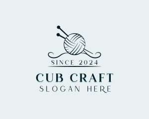 Yarn Knitting Crafting logo design