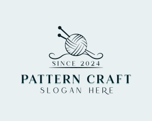 Yarn Knitting Crafting logo design