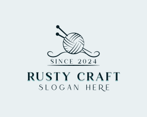 Yarn Knitting Crafting logo design