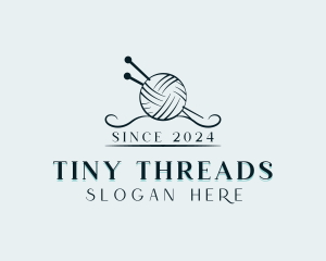 Yarn Knitting Crafting logo design