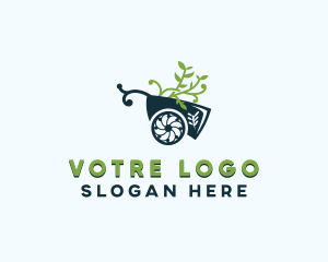 Wheelbarrow Garden Landscaping Logo