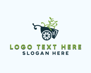 Leaves - Wheelbarrow Garden Landscaping logo design