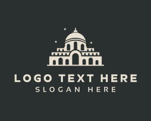 Greece - Temple Building Landmark logo design