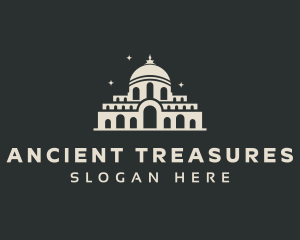 Temple Building Landmark logo design