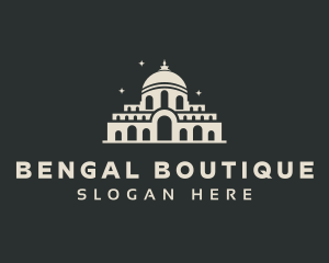 Temple Building Landmark logo design