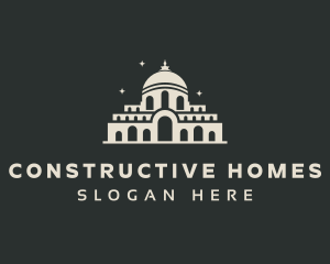 Building - Temple Building Landmark logo design