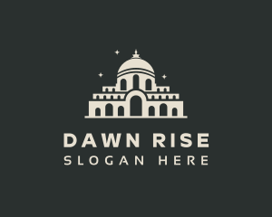 Temple Building Landmark logo design