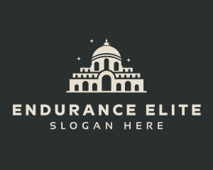 Temple Building Landmark logo design