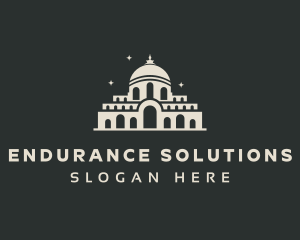 Temple Building Landmark logo design