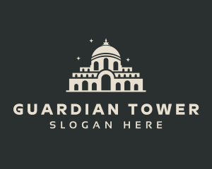 Temple Building Landmark logo design