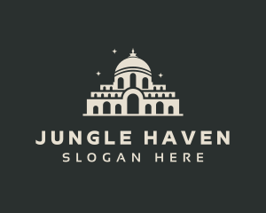 Temple Building Landmark logo design