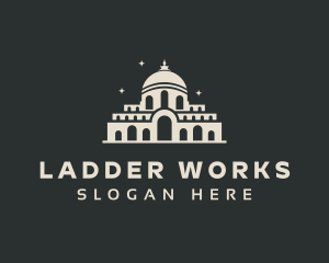 Temple Building Landmark logo design