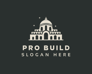 Temple Building Landmark logo design