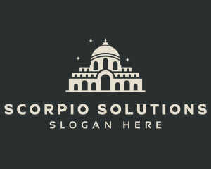 Temple Building Landmark logo design