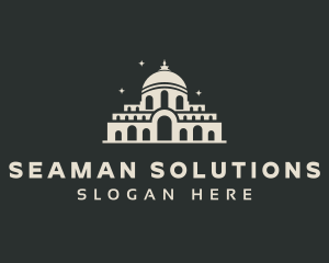 Temple Building Landmark logo design