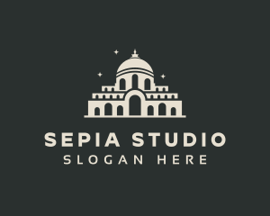 Temple Building Landmark logo design