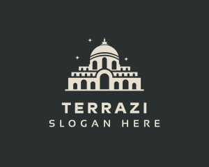 Temple Building Landmark logo design