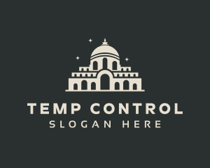 Temple Building Landmark logo design