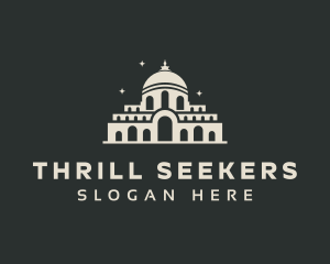 Temple Building Landmark logo design