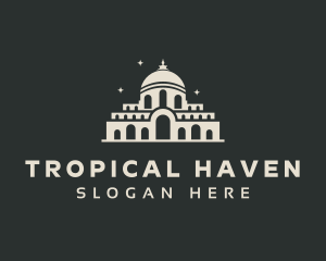 Temple Building Landmark logo design