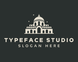 Temple Building Landmark logo design