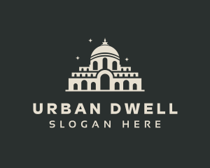 Temple Building Landmark logo design