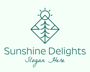 Sunshine - Pine Tree Sunshine logo design