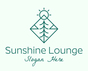 Pine Tree Sunshine logo design