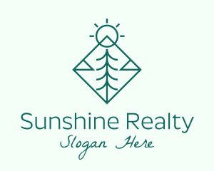 Pine Tree Sunshine logo design