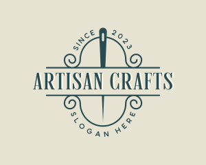 Crafts - Needle Tailoring Sewing logo design