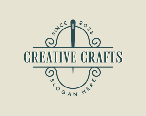 Crafts - Needle Tailoring Sewing logo design