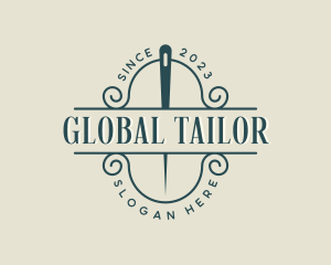 Needle Tailoring Sewing logo design