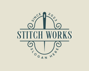 Needle Tailoring Sewing logo design