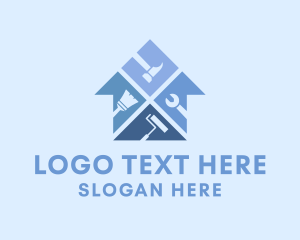 Woodworker - House Tools Repair logo design