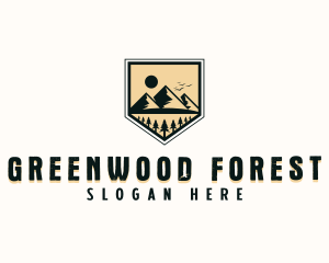 Forest Mountain Adventure logo design