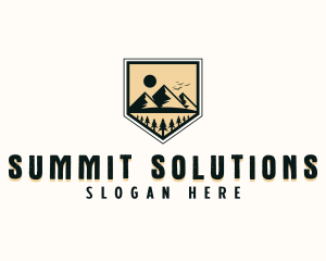 Forest Mountain Adventure logo design