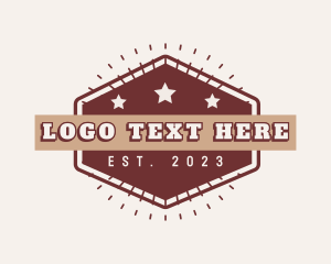 Sheriff - Retro Western Outlaw logo design