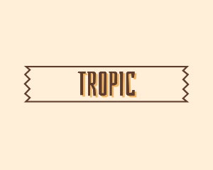 Tropical Tiki Banner logo design