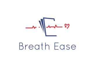 Respiratory - Medical Heartbeat Document logo design