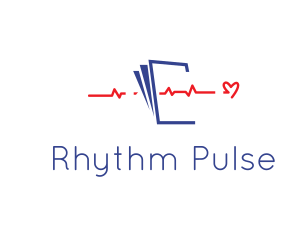 Pulsation - Medical Heartbeat Document logo design
