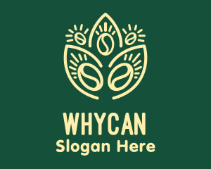 Plant Coffee Bean Logo
