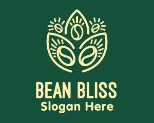 Plant Coffee Bean logo design