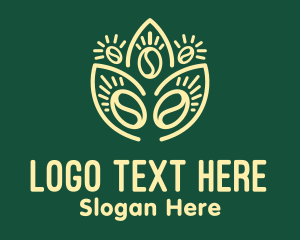 Seeding - Plant Coffee Bean logo design