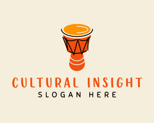 Djembe Drum Africa logo design