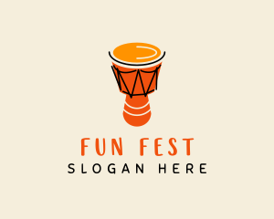 Fest - Djembe Drum Africa logo design