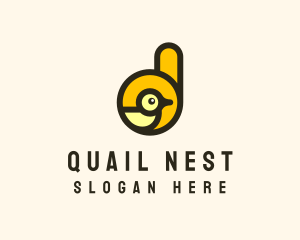Quail - Toy Duck Letter D logo design