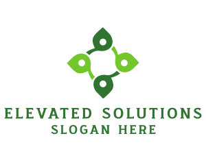 Leaf Wellness Cross logo design