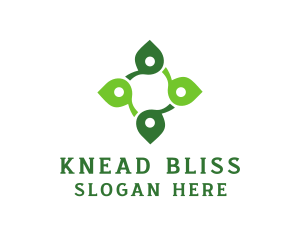 Leaf Wellness Cross logo design