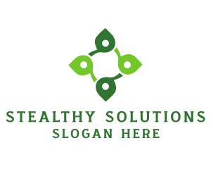 Leaf Wellness Cross logo design